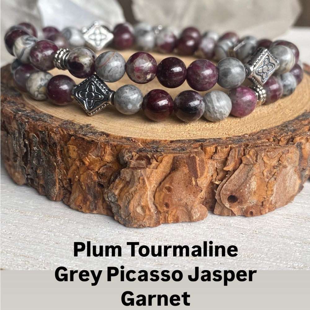 6 mm Gemstone Wrap Stretch Bracelet